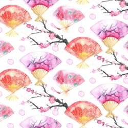 treasures of tokyo sakura hand fan