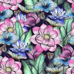 treasures of tokyo flowers and pods flourish navy