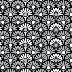 japanese inspired fan wheel dark silver look