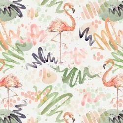 watercolour wonders flamingo coral