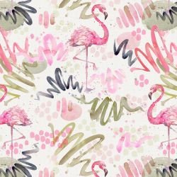 watercolour wonders flamingo olive
