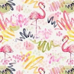 watercolour wonders flamingo original