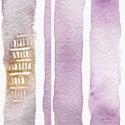 watercolour wonders jewel ribbons amethest detail