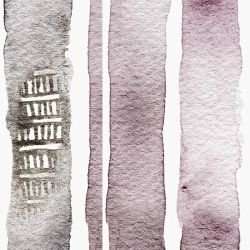 watercolour wonders jewel ribbons charcoal detail