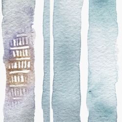 watercolour wonders jewel ribbons forest detail