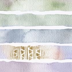 watercolour wonders rainbow jewel ribbon blue tones detail