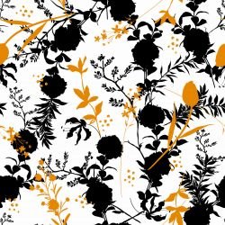 modern botanic spring blooming perennials halloween