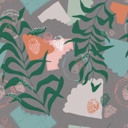 aromatic abstraction raspberry bush