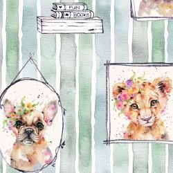 sally walsh little darlings green detail