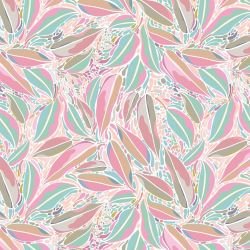 australian summer bluegum leaves paisley