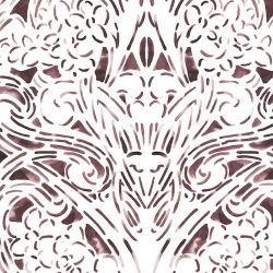 indigo story feather flurry mauve tones detail