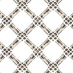 indigo story flower trellis neutral tones