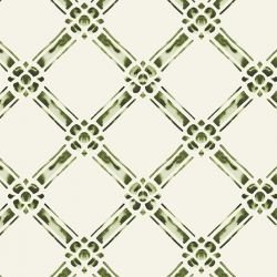 indigo story flower trellis olive tones