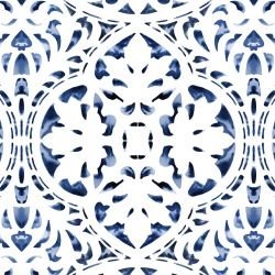 indigo story porcelain indigo tones detail