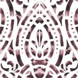 indigo story damask mauve tones detail