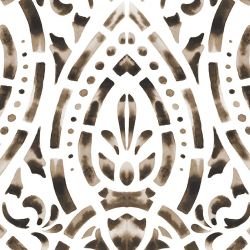 indigo story damask neutral tones detail