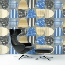 geometric graphics concept wallpaper chair