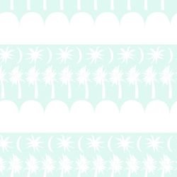 architectural forms surrealist palms seafoam