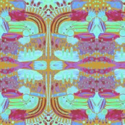 artistic expression paintbrush print mustard