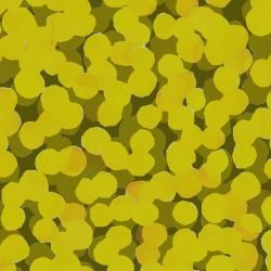 artistic expressions painterly dots graphic wattle