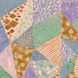 artistic expressions painterly patchwork faded