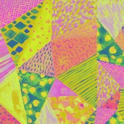 artistic expressions painterly patchwork psychedellic