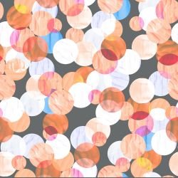 bush blossoms patchwork spots kaleidoscope