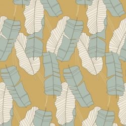 wild fronds banana palm leaf dew