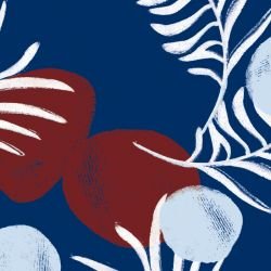 beachside blossoms fern frond cambridge detail