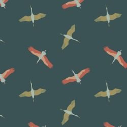 cotswold manor diving geese dark peach