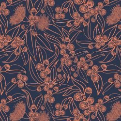 australian summer sketched flowering gum jenolan