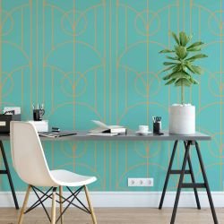 deco curve concept office wallpaper