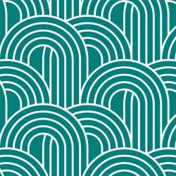 deco curve 15 peacock white