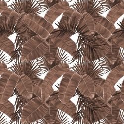 vintage jungle cross leaf sepia