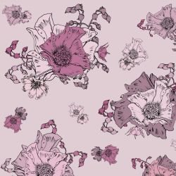 australian summer garden flower twigs pink