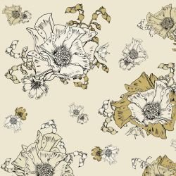 australian summer garden flower twigs soft yellow