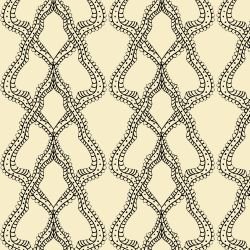 australian summer garden folk pattern yellow