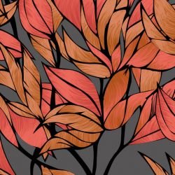 fronds intertwined autumn detail