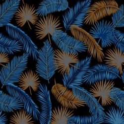 fronds palm spray dusk