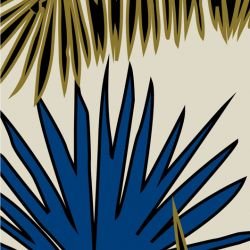 fronds palm spray shimmer detail