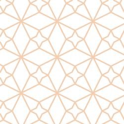 arabesque radiate peach white
