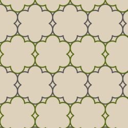 arabesque rosette lead olive creme
