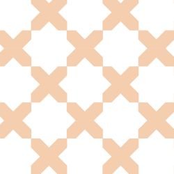 arabesque crossed stars peach white