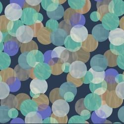 bush blossoms patchwork spots cerulean fade