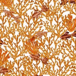 ocean life coral garden gold fish 