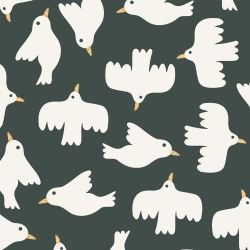 noahs ark egrets in flight