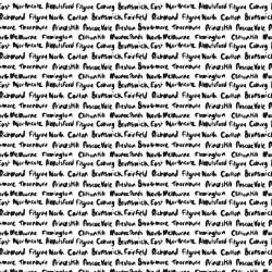 tram scrolls northside suburbs handwritten black font