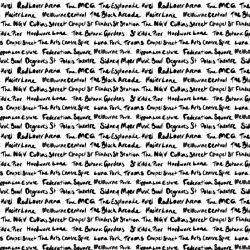 tram scrolls southside landmarks handwritten black