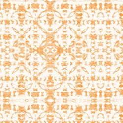 australian summer garden folk geo orange 