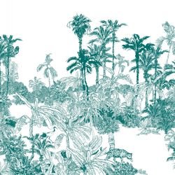 jungle vista palm panorama ultramarine 